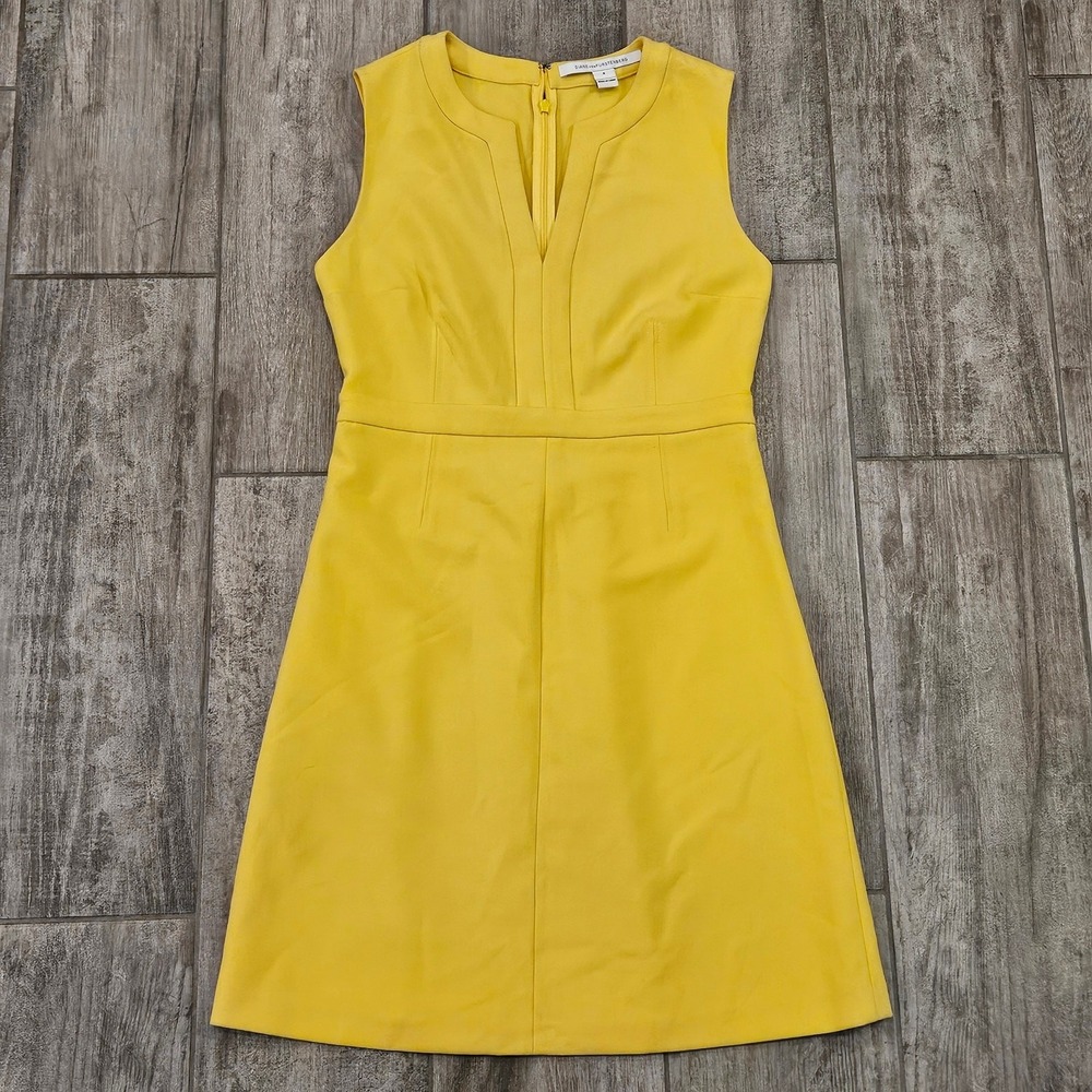 Diane von Furstenberg Banded Caftan Dress Women's Size‎ 4 Sleeveless Designer